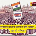 Lok Sabha Chunav 2024 : छत्तीसगढ़ में 19 अप्रैल, 26 अप्रैल और 7 मई को होंगे मतदान, जानिए रायपुर वाले किस दिन डालेंगे वोट 