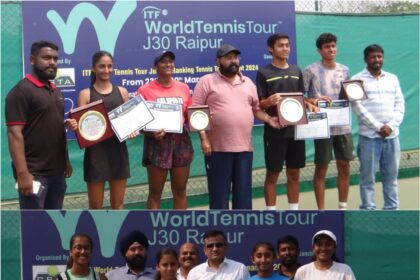 SPORTS NEWS : आईटीएफ जूनियर J30 का समापन, छग टेनिस संघ के महासचिव गुरुचरण सिंह होरा ने विजेता खिलाड़ियों को किया सम्मानित, देखें फाइनल मुकाबले के परिणाम