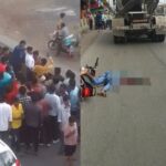CG VIDEO : ट्रक ने बाइक सवार को रौंदा, मौके पर युवक की दर्दनाक मौत, लोगों ने चालक को जमकर पीटा, देखें VIDEO  