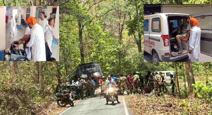 CG ACCIDENT : मतदान केंद्र का निरीक्षण कर लौट रहे BSF जवानों की बस पेड़ से टकराई, 17 घायल, 4 की हालत गंभीर 