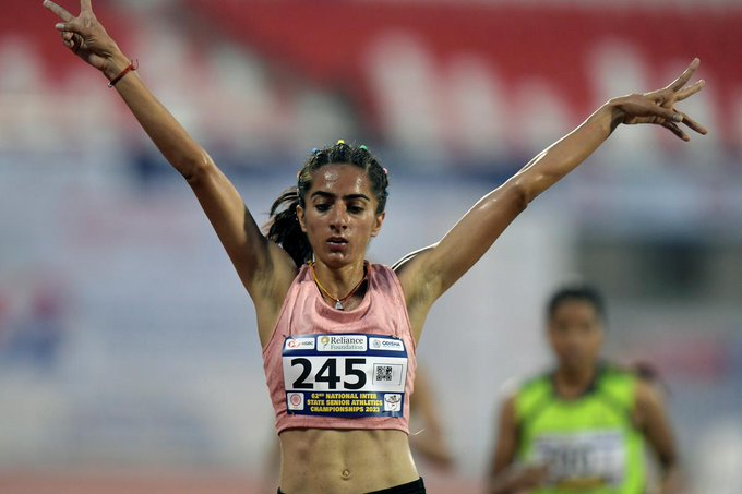 भारत की के.एम. दीक्षा ने तोडा राष्ट्रीय रिकॉर्ड, 1500 मीटर स्पर्धा प्राप्त किया तीसरा स्थान