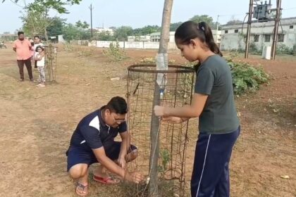 VIDEO : ड्रिप लगाकर पेड़ों की जान बचा रहे युवा, खूब हो रही चर्चा   