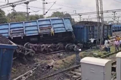 Shahdol Accident Breaking : पटरी से उतरी मालगाड़ी, छत्तीसगढ़ से कोयला भरकर राजस्थान जा रही थी