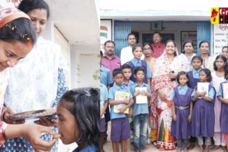 Chhattisgarh School entrance ceremony : शाला प्रवेश उत्सव में शामिल हुई मंत्री लक्ष्मी राजवाड़े, बच्चों को मिठाई खिलायी और हाथ पकड़कर कक्षा में प्रवेश दिलायी