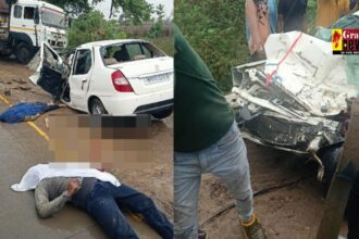 Big Road Accident: कार और कंटेनर की जबरदस्त भिंडत, कार सवार 3 की मौत, देखें वीडियो