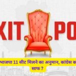 Lok Sabha Chunav Exit Poll Result 2024 : छत्तीसगढ़ में भाजपा 11 सीट मिलने का अनुमान, कांग्रेस का होगा सूपड़ा साफ ? जानिए क्या हैं एग्जिट पोल