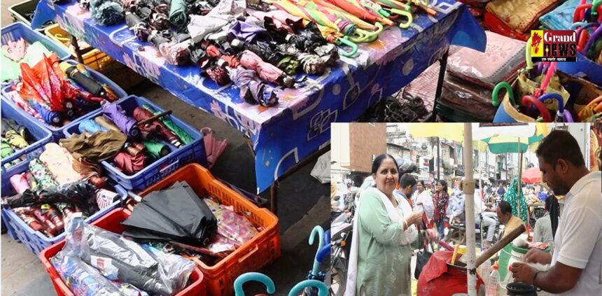 Raipur: बारिश से छतरी और रेन कोट की बढ़ी बिक्री, वहीं पेय पदार्थों की बिक्री में आई कमी
