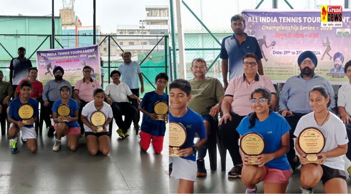 SPORTS NEWS : ऑल इंडिया टेनिस टूर्नामेंट चैम्पियनशिप में छत्तीसगढ़ के खिलाड़ियों का रहा दबदबा, छग टेनिस संघ महासचिव गुरुचरण सिंह होरा ने विजेताओं को किया सम्मानित, देखें परिणाम 