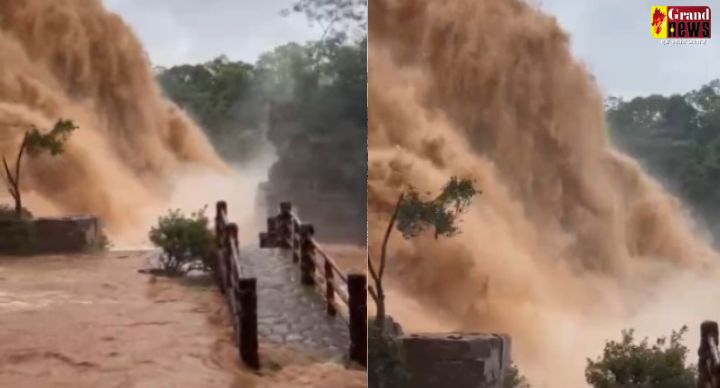 CG VIDEO : तीरथगढ़ वाटरफॉल को सैलानियों के लिए किया गया बंद, विडियो में देखें जलप्रपात का रौद्र रूप 