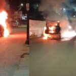RAIPUR BREAKING : खड़ी गाड़ी में लगी भीषण आग, कार पूरी तरह जलकर खाक