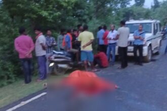 CG ACCIDENT NEWS : गिट्टी से ओवर लोड तेज रफ्तार हाइवा ने स्कूटी सवार महिला को मारी ठोकर, मौके पर दर्दनाक मौत 