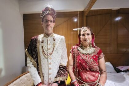 Unique wedding in Shivpuri : शिवपुरी में हुई अनूठी शादी: स्वीटजर लैंड का दूल्हा और जर्मनी की दुल्हन की हिंदू रीति से हुई शादी