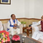 GRAND NEWS : केंद्रीय कृषि एवं ग्रामीण विकास मंत्री शिवराज सिंह चौहान से मुख्यमंत्री से ने की सौजन्य मुलाकात