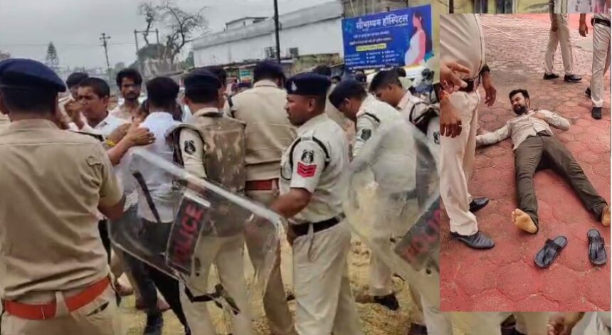 Chhattisgarh Video : कवरेज करने गए पत्रकार को SDM साहब ने लात डंडे से मारा, पत्रकारो का फूट गुस्सा 