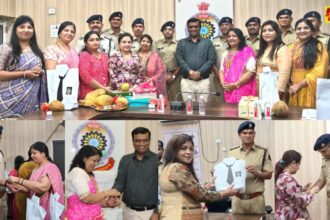 Raigarh News : लायंस क्लब रायगढ़ प्राइड की महिला ब्रिगेड ने पुलिसकर्मियों को बांधी राखी, पुलिस ने सुरक्षा का दिया वचन 