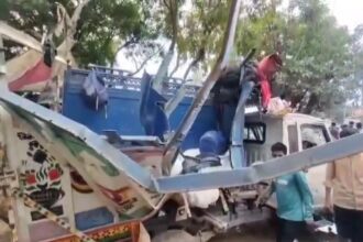 BIG ACCIDENT : रक्षाबंधन मनाने जा रहे 10 लोगों की सड़क हादसे में मौत, बस और मैक्स गाड़ी में जोरदार भिड़ंत, 27 घायल