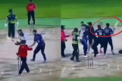 Cricket Viral Video: LIVE मैच के दौरान एक दूसरे को बैट और मुक्के से मारने लगे खिलाड़ी, वीडियो तेजी से हो रहा वायरल, आप भी देखें