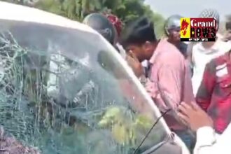 BIG ACCIDENT: भीषण सड़क हादसा, सब्जी से भरे टेंपो और कार की जोरदार भिड़ंत 4 गंभीर घायल एक की हुई मौके मौत