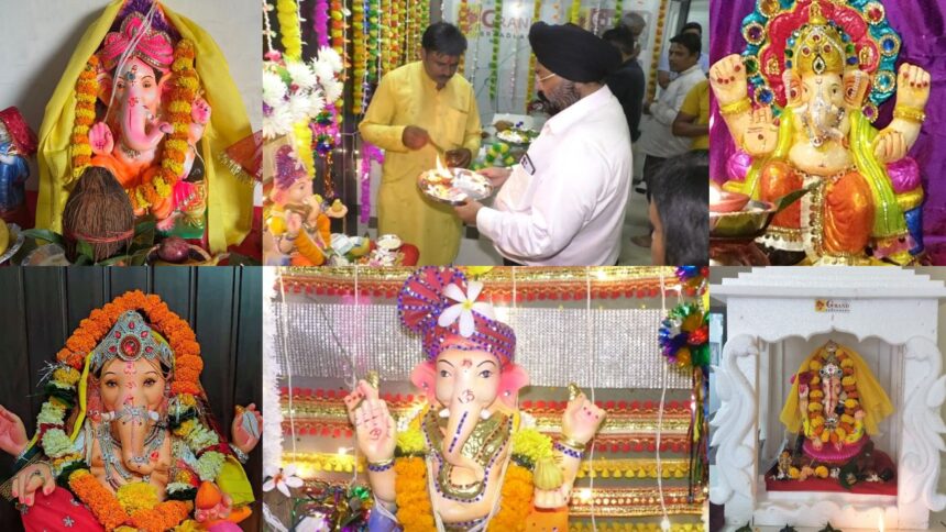 Ganesh Chaturthi 2024 : रायपुर के ग्रैंड विजन दफ्तर में भगवान गणेश का आगमन, सभी कार्यालयों में विराजे गजानन  