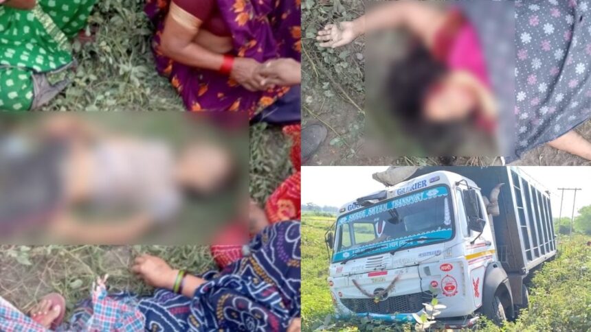 CG ACCIDENT NEWS : मार्निंग वॉक पर निकले मां–बेटे को तेज रफ़्तार हाइवा ने कुचला, दोनों की मौके पर मौत