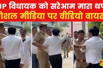 BJP MLA Yogesh Verma Slapped: UP में बीजेपी विधायक योगेश वर्मा को पुलिस के सामने जड़ दिया थप्पड़, VIDEO सोशल मीडिया में हो रहा वायरल 