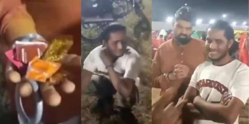   VIDEO : गरबा पंडाल में पकड़ाया फ़िरोज़, जेब से निकले कंडोम, देखें वीडियो 