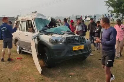 CG ACCIDENT NEWS : सड़क हादसे में सब इंस्पेक्टर की मौत, गाड़ी के सामने अचानक कुत्ते के आ जाने से हुई दुर्घटना 