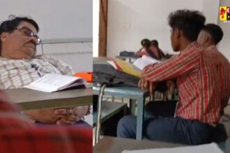 CG Teacher Video : खबर का असर: क्लास रूम में सो रहे गुरूजी का वीडियो वायरल, इधर जिला शिक्षा अधिकारी ने भेजा नोटिस