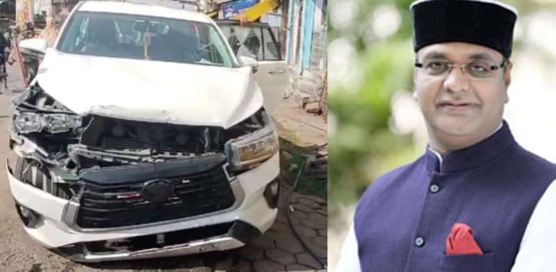 BIG ACCIDENT : आपस में टकराई मंत्री विश्वास सारंग की काफिले की गाड़ियां