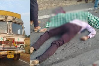 CG ACCIDENT NEWS : तेज रफ्तार ट्रक की चपेट में आने से बाइक सवार तीन युवकों की मौत 