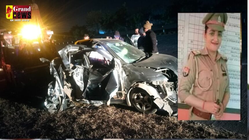 BIG ACCIDENT : तेज रफ्तार बस ने स्विफ्ट कार को मारी ज़ोरदार टक्कर, महिला दरोगा की मौत, पति की हालत गंभीर...