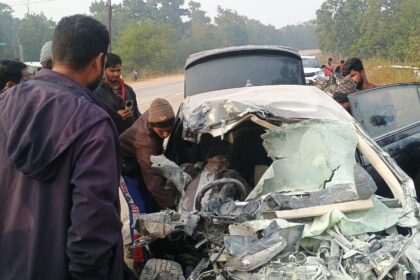 CG ACCIDENT NEWS : छत्तीसगढ़ में बड़ा सड़क हादसा, चार युवकों की मौके पर दर्दनाक मौत, कटर से काटकर निकाले गए शव