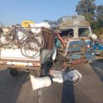 CG BIG ACCIDENT: पिकअप और डीजल टैंकर की जोरदार भिडंत, चालक की मौत, 4 घायल