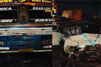 CG ACCIDENT NEWS : तेज रफ्तार ट्रक ने सड़क किनारे बैठे लोगों को रौंदा, दो बच्चों की दर्दनाक मौत