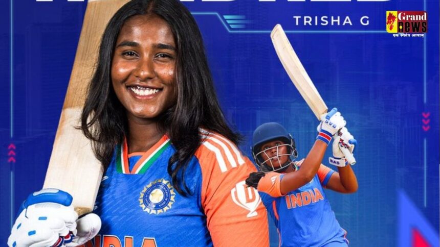 Women's Under-19 T20 World Cup 2025 : महिला U19 T20 वर्ल्ड कप में शतक लगाकर तृषा ने बनाया रिकॉर्ड, बनीं पहली खिलाड़ी 