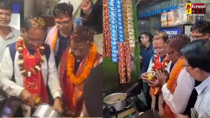 CG VIDEO : सीएम साय का अनूठा अंदाज, चुनाव प्रचार के दौरान प्रत्याशी जीवर्धन चौहान के दुकान में बनाई चाय, देखें वीडियो