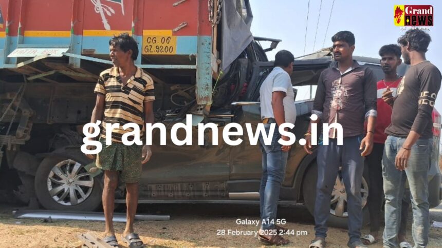 CG ACCIDENT BREAKING : CG में 3 की मौत: तेज रफ्तार स्कॉर्पियो और ट्रक में जोरदार भिड़ंत, तीन लोगों की दर्दनाक मौत, दो घायल 