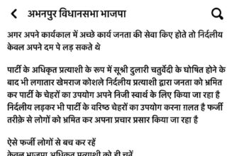 CG: अभनपुर में चुनावी उलझन, प्रचार-प्रसार में निर्दलीय प्रत्याशी कर रहे भाजपा नेताओं के बैनर का इस्तेमाल