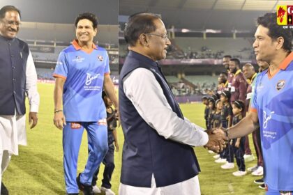 IMLeague T20 : नवा रायपुर में क्रिकेट का रोमांच चरम पर : CM विष्णु देव साय ने इंटरनेशनल मास्टर्स लीग टी-20 चैंपियनशिप के अंतिम चरण का किया शुभारंभ