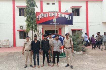 RAIPUR CRIME : शराब दुकान के पास लूट का खुलासा: एक अन्तर्राज्यीय आरोपी सहित तीन गिरफ्तार 