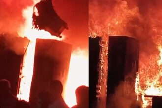 CG BIG NEWS : सौरभ इंटरप्राइजेज में भीषण आग, लाखों का सामान जलकर राख, देखें वीडियो