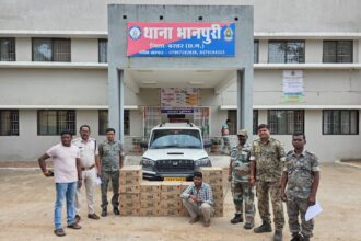 CG NEWS : अवैध शराब तस्करी के फरार आरोपी को भानपुरी पुलिस ने किया गिरफ्तार