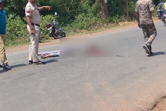 CG ACCIDENT BREAKING : तेज रफ्तार ट्रेलर ने बाइक सवार को कुचला, मौके पर मौत 