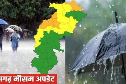 CG Weather :छत्तीसगढ़ में बदला मौसम का मिजाज, कई जिलों में बारिश और तेज हवाओं का अलर्ट, रायपुर में उमस बढ़ी