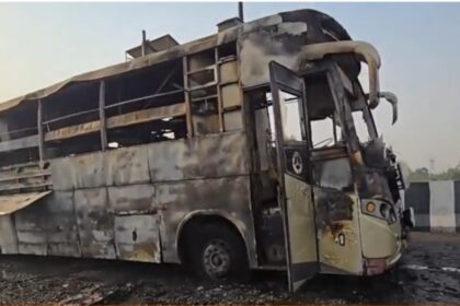 BIG ACCIDENT : बस में आग लगने से 5 यात्रियों की जिंदा जलकर मौत