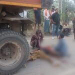 CG ACCIDNT : ट्रेलर की चपेट में आने से युवक की दर्दनाक मौत