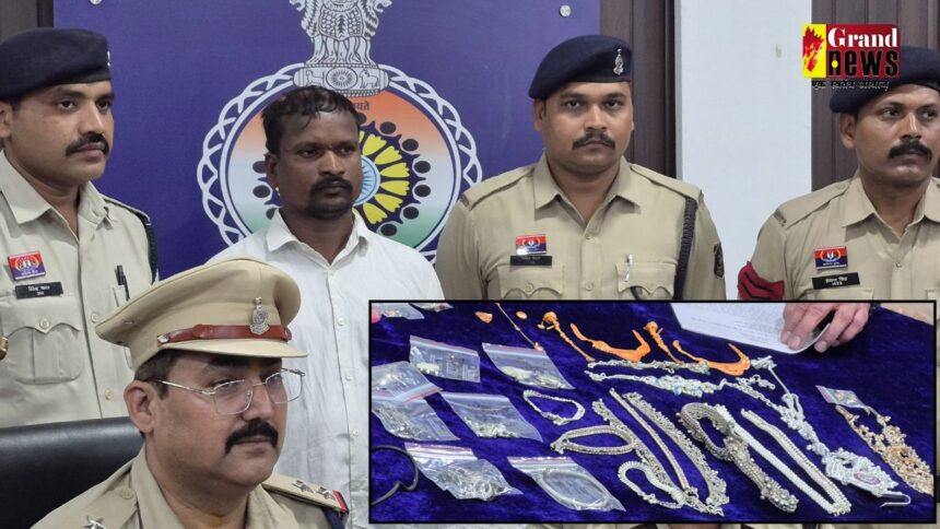CG CRIME : दुर्ग में चोरी की बड़ी वारदात का खुलासा, साढ़ू भाई निकला मास्टरमाइंड, सोने-चांदी के जेवरात समेत 6 लाख किया था पार 