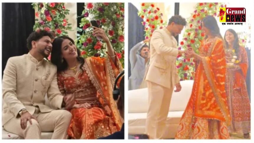 Kuldeep Yadav Vanshika's engagement : क्रिकेटर कुलदीप यादव ने अपनी बचपन की फ्रेंड वंशिका से की सगाई, देखें PHOTOS 