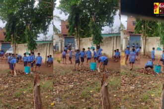 CG : सरकारी स्कूल में झाड़ू लगाते दिखे बच्चे, तस्वीर सोशल मीडिया में वायरल