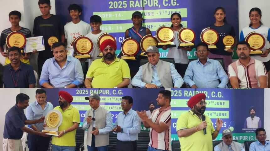 Sports News : एशियाई रैंकिंग जूनियर अंडर-16 टेनिस टूर्नामेंट 2025 : विजेता खिलाड़ियों को किया गया पुरस्कृत, CSTA अध्यक्ष द्विवेदी और महासचिव होरा ने दी शुभकामनाएं